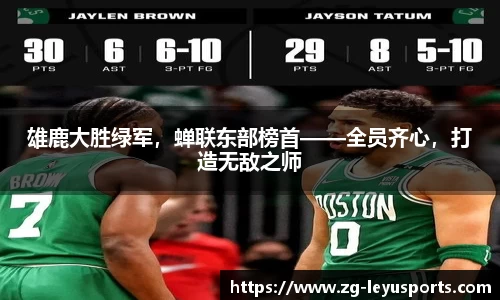 雄鹿大胜绿军，蝉联东部榜首——全员齐心，打造无敌之师