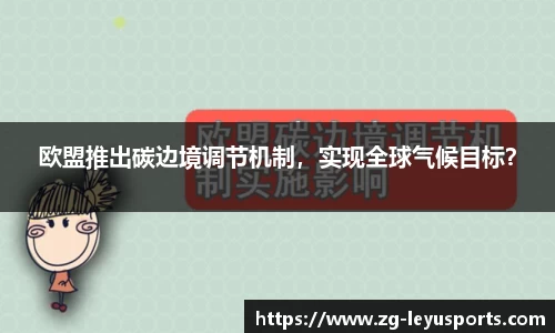 欧盟推出碳边境调节机制，实现全球气候目标？